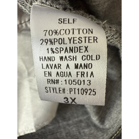 Savannah Jane Women’s 3X Whimsigoth Black Acid Washed Denim Blazer Jacket Boho - Picture 4 of 10